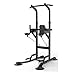 Bewinch Power Tower, Dip Station,Klimmzugstange, Multifunktionales Heimtrainer, Vertikaler Krafttrainer Für Dips, Knieheben, Klimmzüge, Liegestütze, Training, Fitness,Schwarz