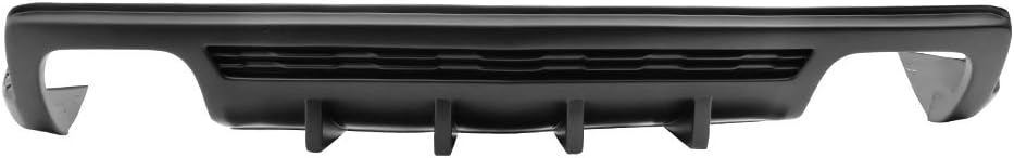 FREEMOTOR802 Compatible with 2010-2013 Chevrolet Camaro ZL1 Models Rear Bumper Diffuser, Unpainted Black PP Spoiler