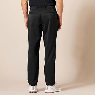 Amazon Essentials Men's Athletic-fit Stretch Golf Trousers (Available in Big and Tall), Black, 48W / 28L