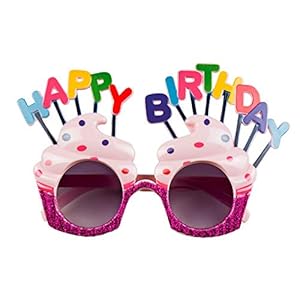 Boland – Partybril Happy Birthday, volwassenen, plastic, leuke bril, zonder sterkte, zonnebril, foute party, themafeest…