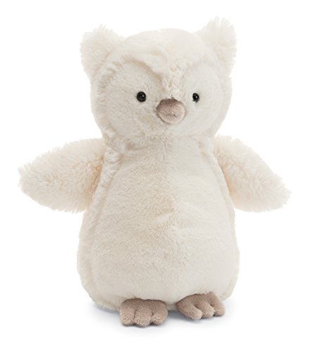 Jellycat Bashful Owl Stuffed Animal, Medium, 12 inches