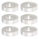6 Rolle Wimpern Tape, Wimpernverlängerung Band atmungsaktives PE Klebeband Wimpernband für Wimpern Lash Extension (0,5 Zoll x 9,95 Yards)