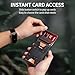 SEMORID Slim Wallet for Men, Minimalist RFID Blocking Mens Card Wallet - Pop Up Credit Card Holder, Thin Metal Case with Cash Band, Hold 12+ Cards