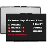 HPDELGB Replacement for Lenovo Yoga 7i 14' Gen 9 2-in-1 7-14AHP9 7-14IML9 2024 83DK 83DJ 83DK000AUS 83DK000BUS 83DJ0001US 83DK000FUS 1920x1200 WUXGA LCD Touch Screen Display Assembly Non-OLED Screen