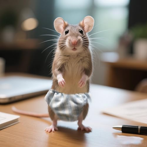 Windeln für kleine Haustiere, verstellbare Zuckergleitwindeln, Kletterwindeln, waschbar, speziell für den Einsatz auf Haustier-Eichhörnchen, kleinen, mittelgroßen Meerschweinchen, Blau gestreift