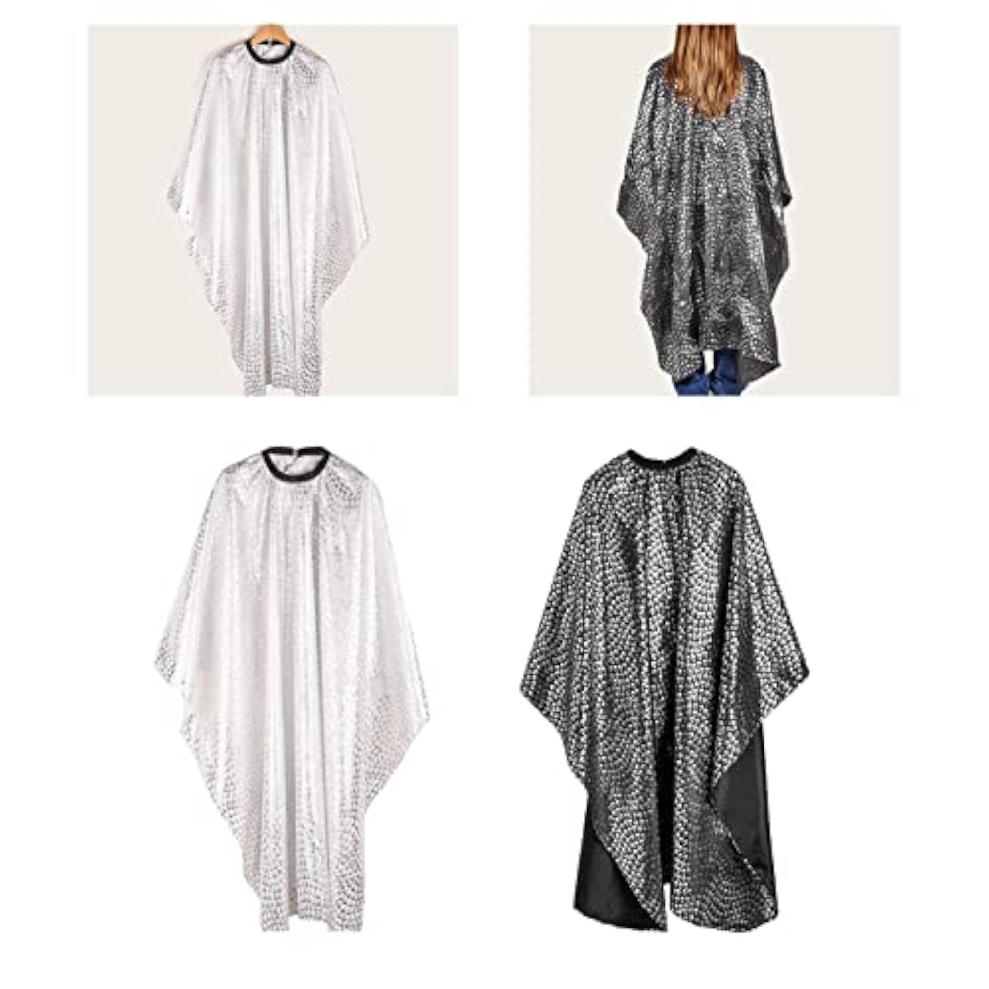White Hairdressing Salon Cape for Kids & Adults, Unisex