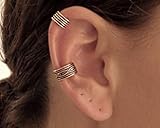 Set of 2 Sterling Silver Ear Cuffs, Cartilage Earrings, Wide Band Ear Cuff, Non Pierce Ear Cuff, Silver Ear Wrap, Handmade Ear Cuff