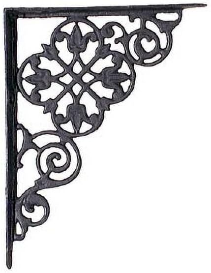 B&P Lamp® 8" Iron Shelf Bracket, Pennsylvania Dutch, Pair