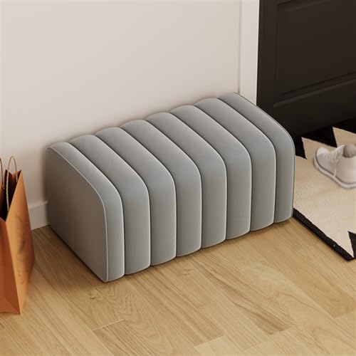 Banco para zapatos de entrada: taburete caqui, sofa auxiliar de sala de estar 7