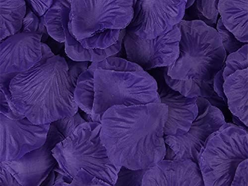 1000 Pieces Cream Rose Petals, 20 Colours, Artificial Flower Confetti, Home Decorative Accessories, Ideal for Valentines Day Wedding Engagement Birthday Party Romantic Decoration