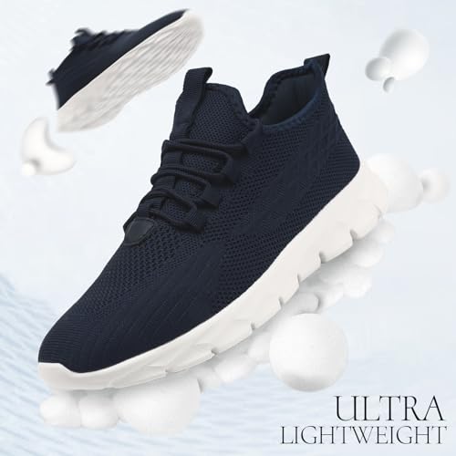 Image of Sneakers for Men Running Shoes Lightweight Tennis Walking Athletic Gym Workout Casual Summer Slip on Slippers