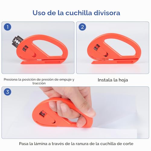 Miniatura 6 de Aiqinu Kit Vinilo Herramientas Película Para Coche Kit, 27pcs Herramientas De Lámina Con Raspadores De Fieltro Cuchillo De Precisión Y 5 Cuchillas De Repuesto, Herramienta De Corte De Bordes