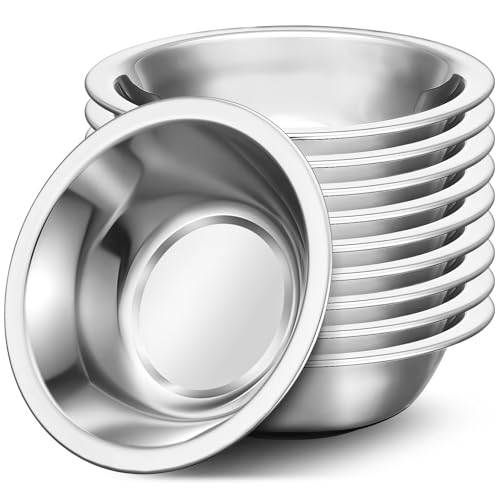 Offiper 304 Stainless Steel Mixing Bowls Set, 10 Pack, 7