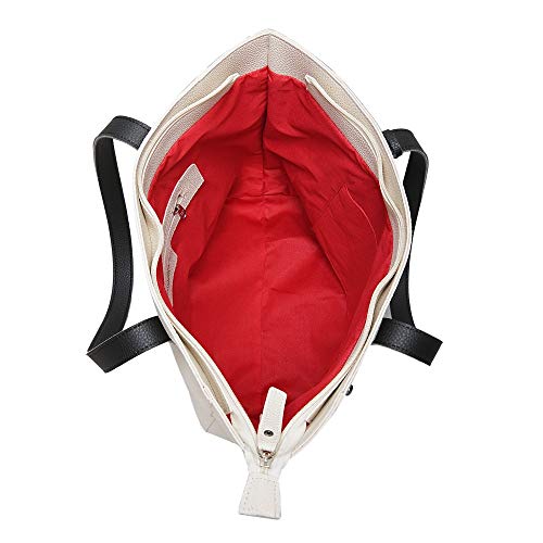 Kit Bolsa Sacola Grande Feminina + carteira com porta cartões Willibags (Gelo)