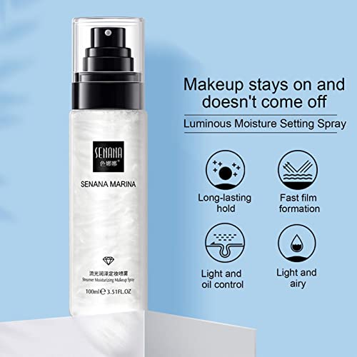 Niebla Fijadora Facial | niebla facial | Spray fijador maquillaje no graso Hidratante Mate Formación película rápida larga duración Para pieles secas Yajimsa - imagen 8