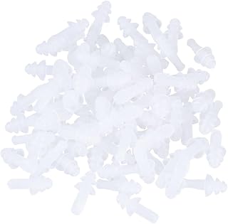 minkissy 40pcs Ear Plugs Earplugs for Sleep Noise Cancelling Earbuds Swimming Earplugs Sound Blocking Earplugs Earbuds Wired Silicone Gauges for Ears Bulk Ear Buds White Anti-Noise