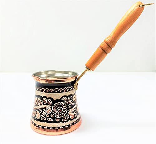 177 g feito à mão espesso 2 mm estampado cobre martelado turco grego arménio arménio café fogão topo