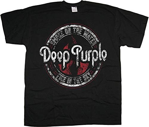 Deep Purple Smoke on The Water Design Rock Oficial Camiseta para ...