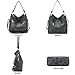 Purses For Women Handbags And Wallet Set Large Hobo Crossbody Bag Ladies Purse Totes 4 PCS Dark Grey