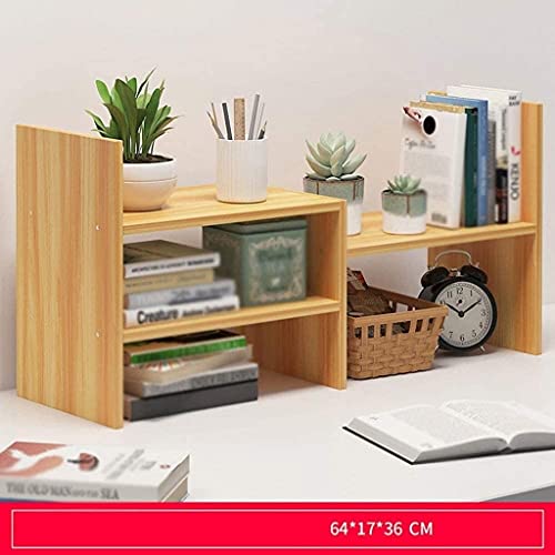 Viby Office Small Bookshelf With Drawer Desktop Storage Simple Table Retractable Rack Bookcase #TOP1
