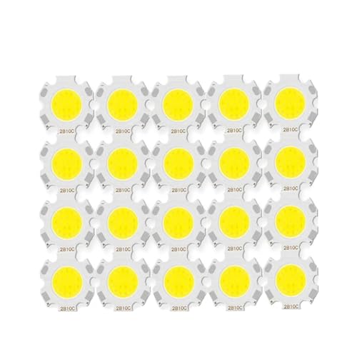 20 ���b�g�n�C�p���[ LED COB �d�� 250mA �T�C�Y �~�����[�g�� 3 ���b�g 5 7 10 �\�[�X�`�b�v���C�g�����v�X�|�b�g���C�g�_�E�����C�g�����v DIY(20mm Warm White,20pcs 3W 250mA)