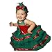 Weihnachten Kleid Mädchen Kinder Weihnachtskleid Party Prinzessin Kleid Pailletten Spitzenkleid Druckkleid Festliches Kleid A-line Swing Abendkleid Vintage Knielang Festkleid Abendkleid