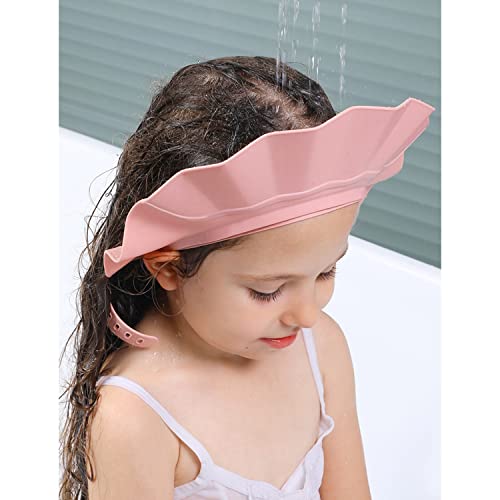 Baby Shower Cap, Hair Washing Hat For Girl Toddlers Kids Children, Silicone Lotus Leaf For Water Easily Rolling Off, Keep Water From Eyes, Ears, Face #TOP7