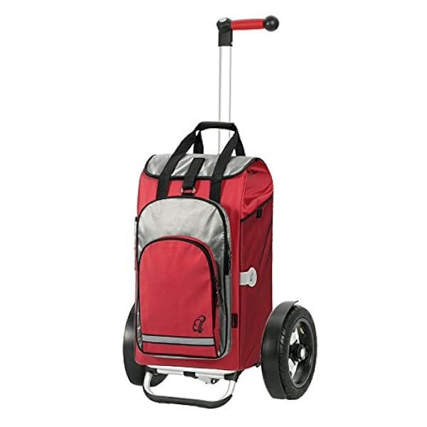 Annan Shopper Tura med svängbart lufthjul 29 cm och 60 liter väska hydro röd med kylfack