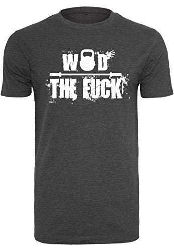 T-shirt de sport pour homme emom Fitness WOD vêtement de musculation gris foncé taille XL