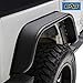 EAG JK Rear Fender Flares Mud Guards 2PCS Fit for 07-18 Wrangler JK Edge Steel Tube Style…