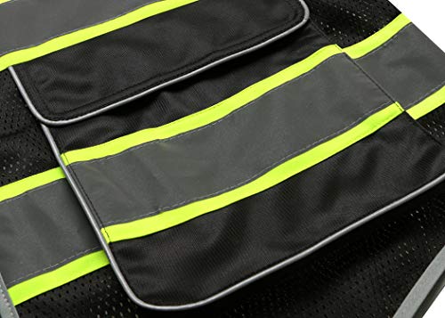 Lohaspro Safety Vest High Visibility - Mesh Reflective Vest With Pockets For Men & Women - Ansi/Isea Standards (X-Large, Black 02) #TOP7