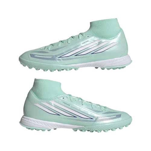 adidas Women's F50 Sparkfusion League Mid Top Turf, Clear Mint/White/Solar Purple, 7.5 by adidas - Used condition - Image 7