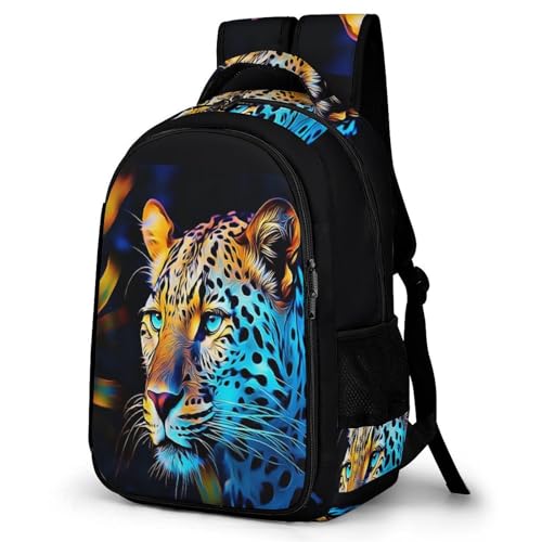 WCEECE Sac D École guépard Sac Collège Imperméable Sac A Dos Animal Ado Cartable Fille Primaire Cartable Garcon – vue 6