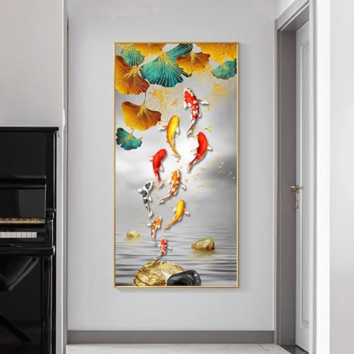 Affiches d'animaux poisson Koi pour une décoration de salon zen et moderne