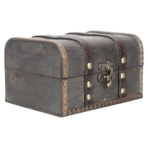 ORFOFE Boîte à Bijoux en Bois Boîte à Bijoux Souvenir Boîte de Rangement de Bijoux Boîte à Monnaie Pirate Boîte à Bijoux Vintage Cover