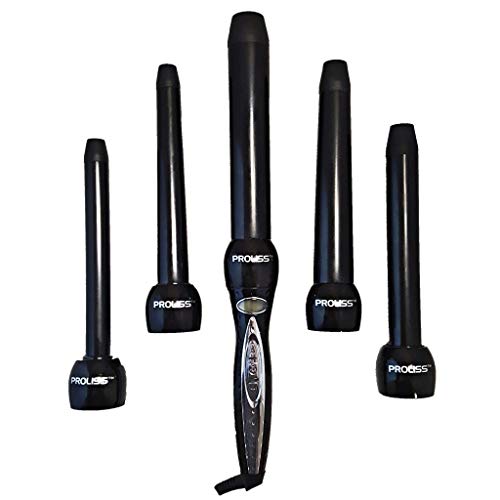 Proliss diamond collection 5p curling iron wand 5-piece clipless …