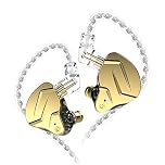 CCA KZ ZSN Pro X Dual Driver In Ear Earphone 1BA 1DD Wired Earphone HiFi Sport Gaming Earbuds Headphones Compatibility for Phone Computer Tablet with Gift Set
