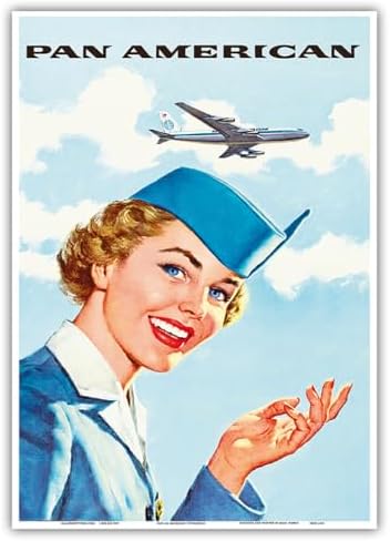 Pan American World Airways - Airline Stewardess - Vintage Airline...