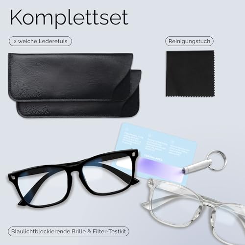 livho High Tech-Blaufilterbrille – Fortschrittliche Computerbrille mit 99% Blaulichtblockierung – Schutz vor Augenermüdung und UV-Blendung