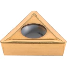 Hertel Carbide Turning Insert, TPGT3252LF HC210, TiN Finish, Neutral, 16.5mm Long, 3/8" Inscribed Circle, 60 Triangle, Screw-On, 1 Each