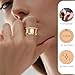 ZOOROO 2-Pack 14K Gold Plated Stacking Rings for Oura Ring Gen 4/Oura Ring Gen 3, Cubic Zirconia Simulated Diamond Stack Rings for Women