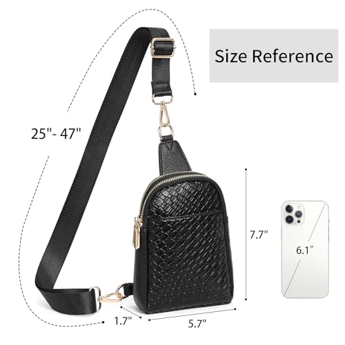 SENDEFN Small Sling Bag Crossbody Bags for Women Vegan Leather Cell Phone Cross Body Purse Fanny Packs Chest Bag for Women4