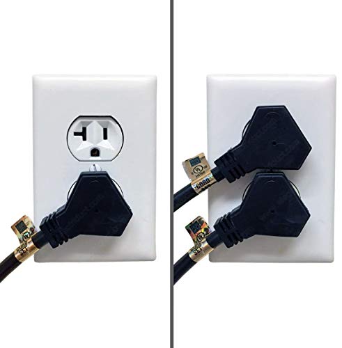 Electriduct Flat Plug Power Extension Cord - 15 Feet - | 125V | 3 Prong | 16AWG | 13 Amp | 1625W | UL Listed - Thumbnail 2