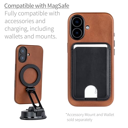 Coque iPhone 17 Cuir Brun MagSafe Dockem idéale pour le quotidien
