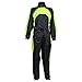 Price comparison product image Black Hi-Vis Waterproof Elasticated Motorcycle Rain Over Suit - L
