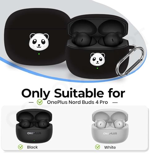 Image of Soft Silicone Case Cover for OnePlus Nord Buds 4 Pro (Panda)