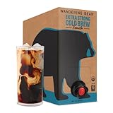 Wandering Bear Extra Strong Organic Cold Brew Coffee On Tap, Vanilla, 96 fl oz - Smooth,...