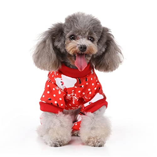 Vêtements de Noël pour chiens HMJGDHX pull chaud 3 pièces