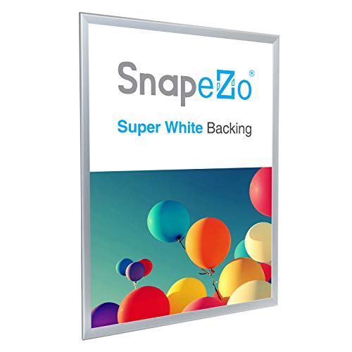 image for SnapeZo 23.4 x 33.1 Silver Poster Frame, Front-Loading, Wall Mount, Al