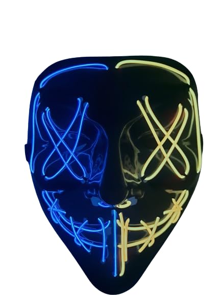 Image of LED Light Up Mask for Halloween, Neon, and Bachelor Party Decoration